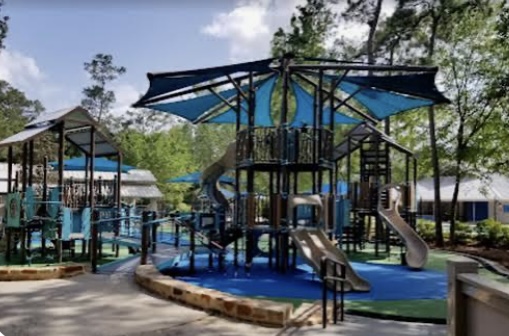 Community park playground in The Woodlands